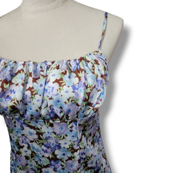 LA Hearts Shirred Satin Dress - Picture 3 of 5